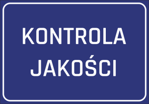 Naklejka BHP Kontrola jakości