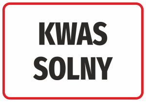 Naklejka BHP Kwas solny