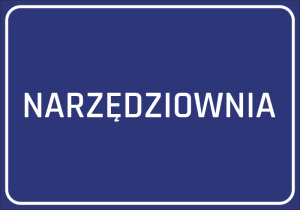 Naklejka BHP Narzędziownia