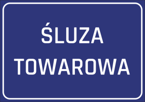 Naklejka Śluza towarowa BHP