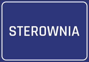 Naklejka BHP Sterownia