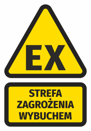 Naklejka Strefa zagrożenia wybuchem N268
