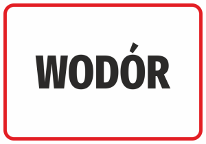 Naklejka BHP Wodór