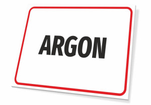 Tabliczka BHP Argon