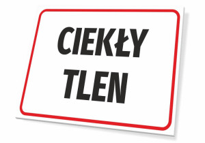 Tabliczka BHP Ciekły tlen