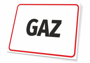 Tabliczka BHP Gaz