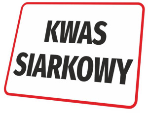 Tabliczka Kwas siarkowy BHP