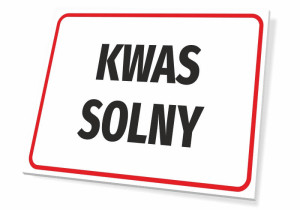 Tabliczka BHP Kwas solny
