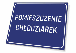 Tabliczka Pomieszczenie chłodziarek