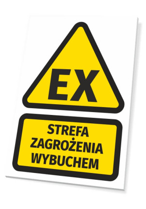 Tabliczka Strefa zagrożenia wybuchem T268
