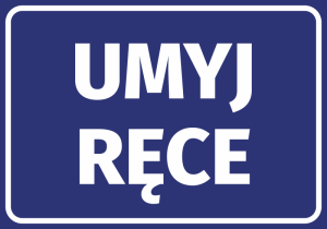 Naklejka BHP Umyj ręce