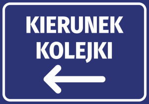 Naklejka Kierunek kolejki N424