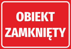 Naklejka Obiekt zamknięty