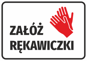Naklejka Załóż rękawiczki