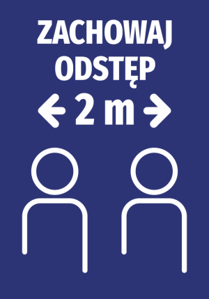 Naklejka Zachowaj odstęp N494