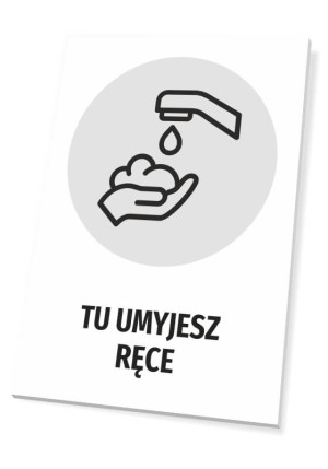 Tabliczka Tu umyjesz ręce T482