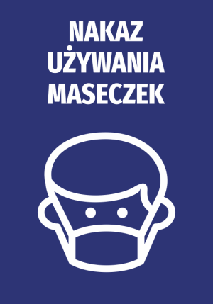 Naklejka Nakaz używania maseczek