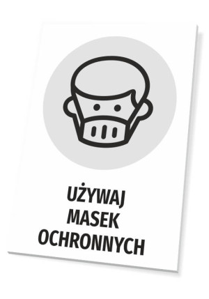 Tabliczka Używaj masek ochronnych