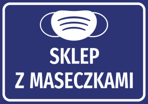 Naklejka Sklep z maseczkami N504