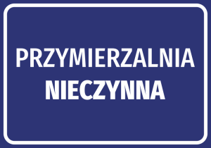 Naklejka Przymierzalnia nieczynna