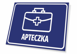 Tabliczka BHP Apteczka