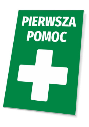 Tabliczka BHP Pierwsza pomoc