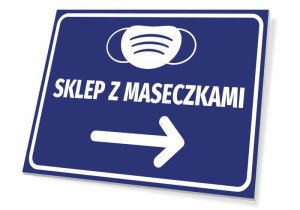 Tabliczka Sklep z maseczkami T506