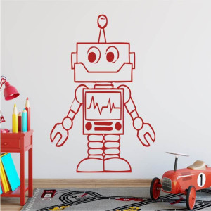 Naklejka dekoracyjna robot 2527