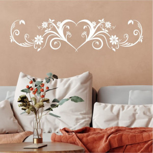 Szablon na ścianę ornament serce 2524