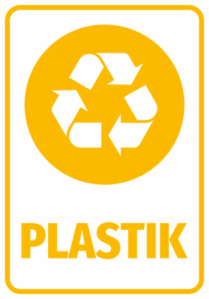 Naklejka na kosz - Plastik
