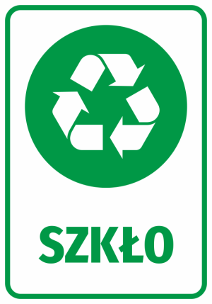 Naklejka na kosz Szkło