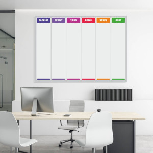 Tablica suchościeralna scrum lean board 139