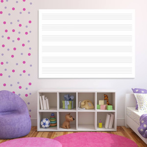 Tablica suchościeralna EDU pięciolinia 001