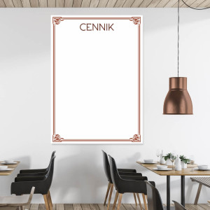 Tablica suchościeralna magnetyczna 033 cennik