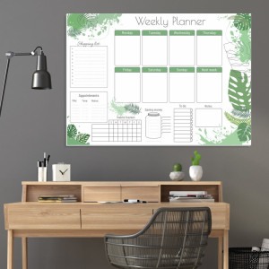 Tablica suchościeralna Weekly planner 415