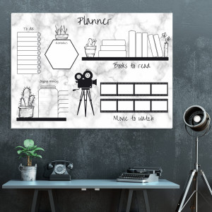 Tablica suchościeralna Weekly planner 421
