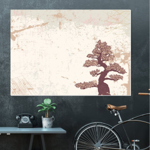 Drzewo bonsai tablica suchościeralna magnetyczna 085
