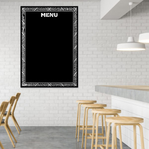 Tablica kredowa z nadrukiem menu 083