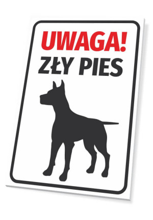 Tabliczka Uwaga Zły pies