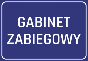 Naklejka Gabinet zabiegowy