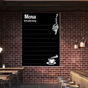 Tablica kredowa z nadrukiem Menu, dziś polecamy 038