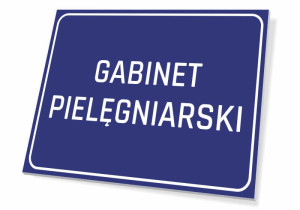 Tabliczka Gabinet pielęgniarski - informacyjna