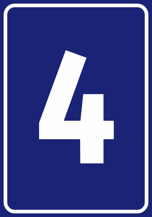 Naklejka cyfra
