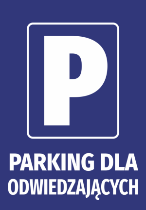 Naklejka Parking dla odwiedzających
