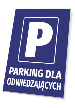 Tabliczka parkingowa Parking dla odwiedzających