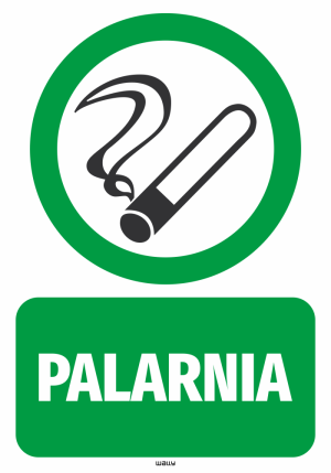Naklejka BHP Palarnia