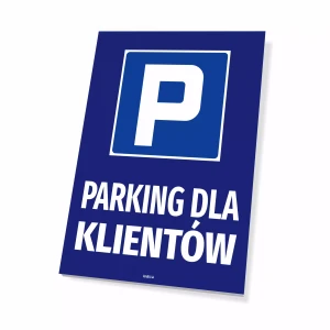 Tabliczka Parking dla klientów