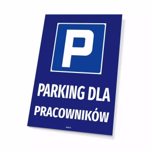 Tabliczka parking dla pracowników