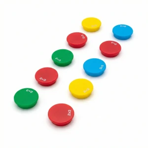 Magnesy kolorowe 30 mm - 10 szt.
