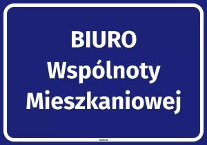 Naklejka Biuro wspólnoty mieszkaniowej